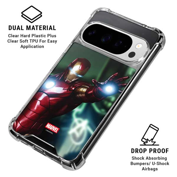 Marvel Tony Stark Iron Man Google Pixel 10 Pro Clear Case