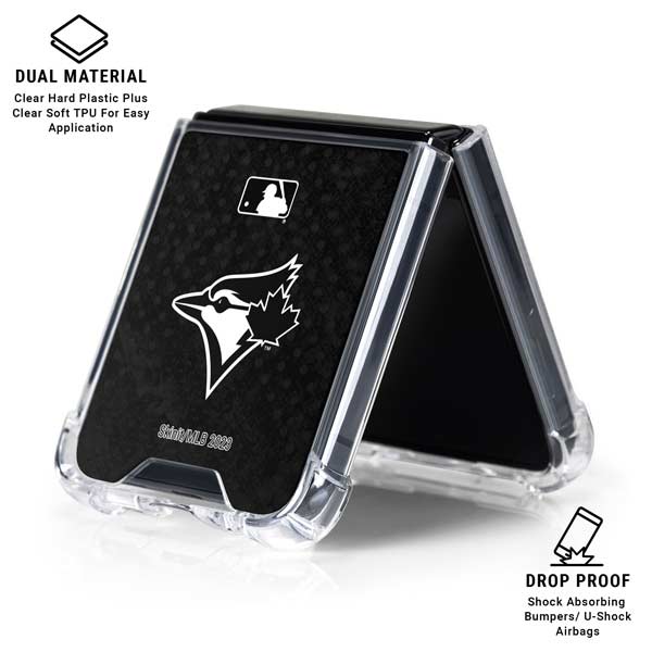 MLB Toronto Blue Jays Dark Wash Galaxy Z Flip7 Clear Case