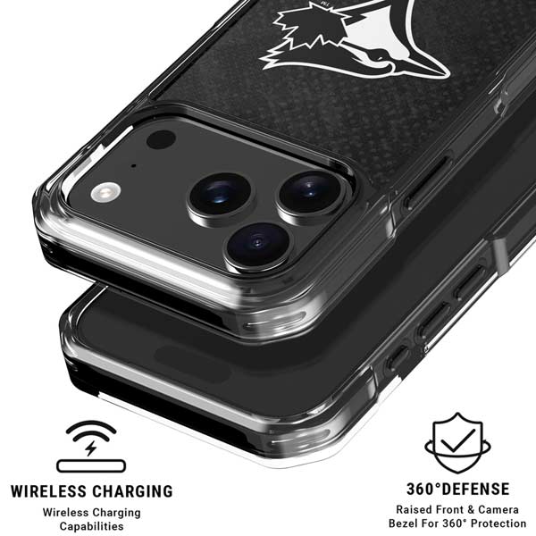 MLB Toronto Blue Jays Dark Wash iPhone 17 Pro Clear Case
