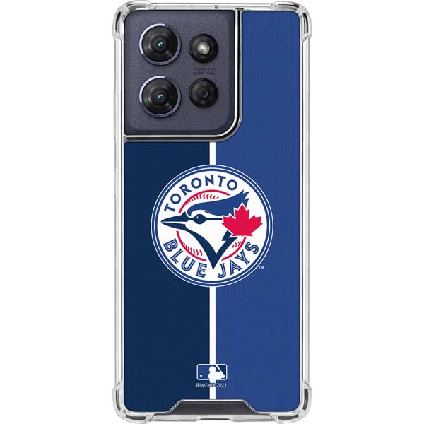 MLB Toronto Blue Jays Split Moto G Stylus 5G (2025) Clear Case