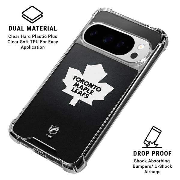 NHL Toronto Maple Leafs Black Background Google Pixel 10 Pro XL Clear Case