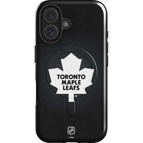 NHL Toronto Maple Leafs Black Background iPhone 16 Magsafe Impact Case