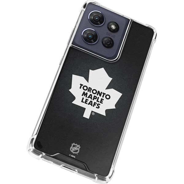 NHL Toronto Maple Leafs Black Background Moto G 5G (2025) Clear Case