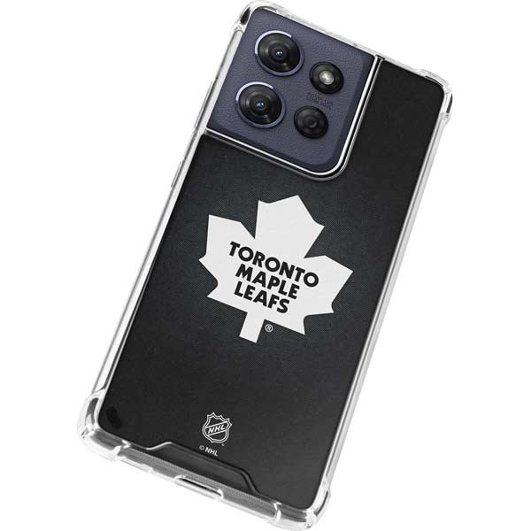 NHL Toronto Maple Leafs Black Background Moto G Play 5G (2025) Clear Case