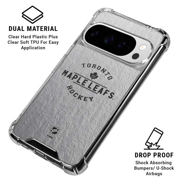 NHL Toronto Maple Leafs Black Text Google Pixel 10 Pro XL Clear Case