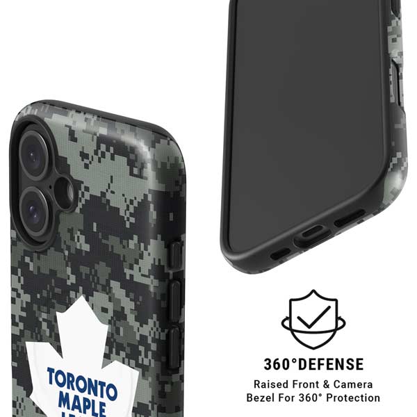 NHL Toronto Maple Leafs Camo iPhone 16 Magsafe Impact Case