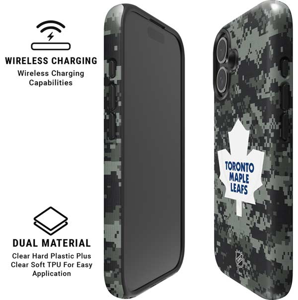 NHL Toronto Maple Leafs Camo iPhone 16 Magsafe Impact Case