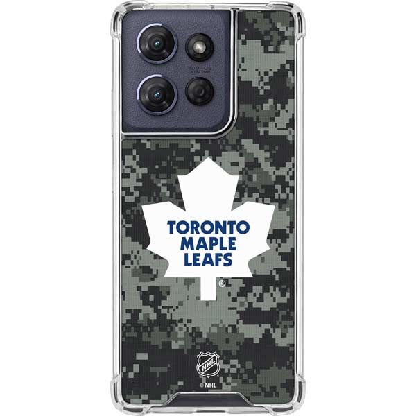 NHL Toronto Maple Leafs Camo Moto G Power 5G (2025) Clear Case