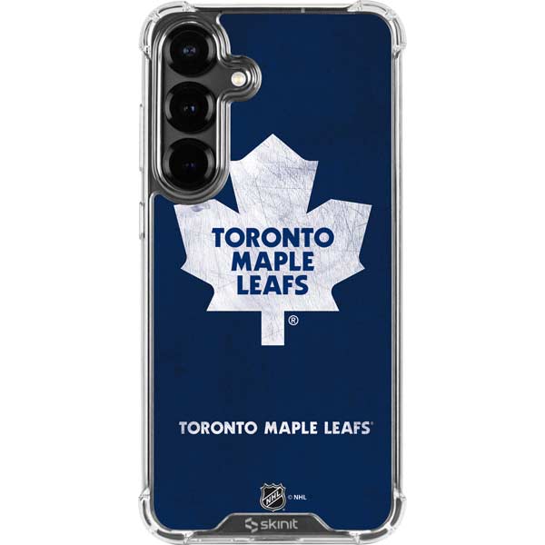 NHL Toronto Maple Leafs Distressed Galaxy S26 Plus Clear Case