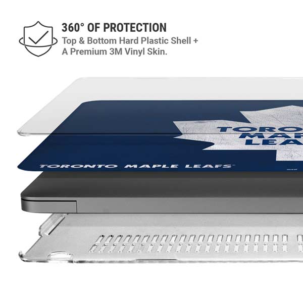 NHL Toronto Maple Leafs Distressed MacBook Pro 14in (2021-24) Case plus Skin