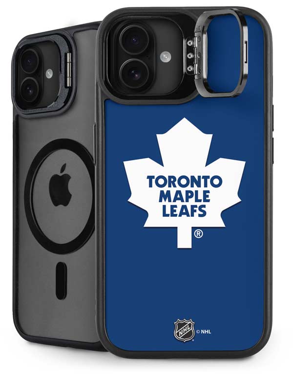 NHL Toronto Maple Leafs Solid Background iPhone 16 Kickstand Case