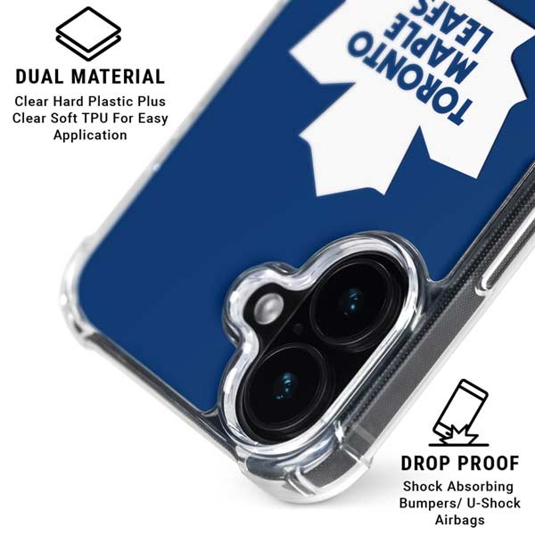 NHL Toronto Maple Leafs Solid Background iPhone 17 Clear Case
