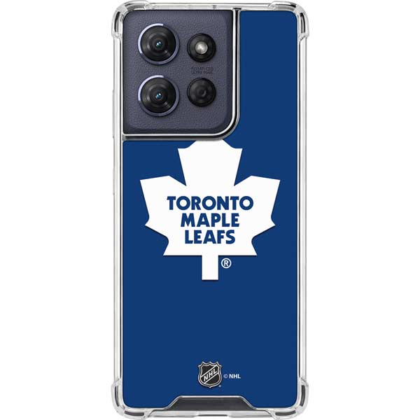 NHL Toronto Maple Leafs Solid Background Moto G Play 5G (2025) Clear Case