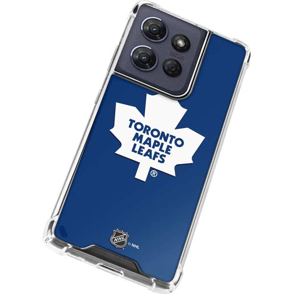 NHL Toronto Maple Leafs Solid Background Moto G Play 5G (2025) Clear Case