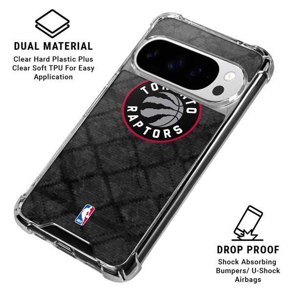 NBA Toronto Raptors Black Rust Google Pixel 10 Pro XL Clear Case