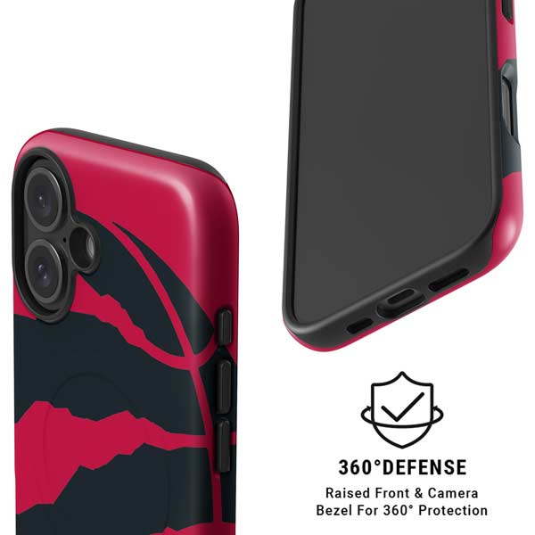 NBA Toronto Raptors Large Logo iPhone 16 Magsafe Impact Case