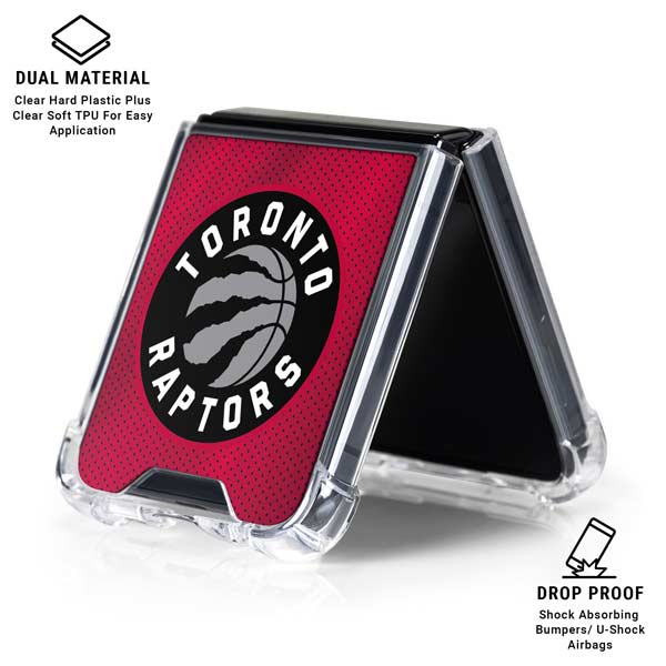 NBA Toronto Raptors Logo Galaxy Z Flip7 Clear Case