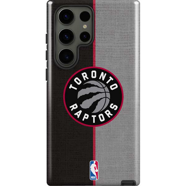 NBA Toronto Raptors Split Canvas Galaxy S23 Ultra Pro Case