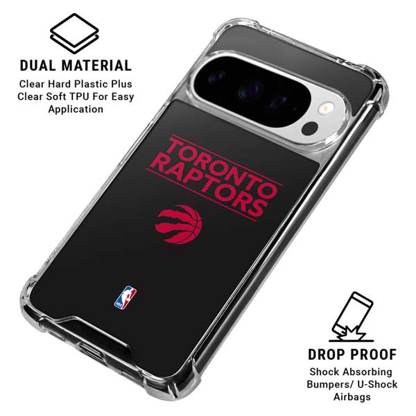 NBA Toronto Raptors Standard - Black Google Pixel 10 Pro Clear Case