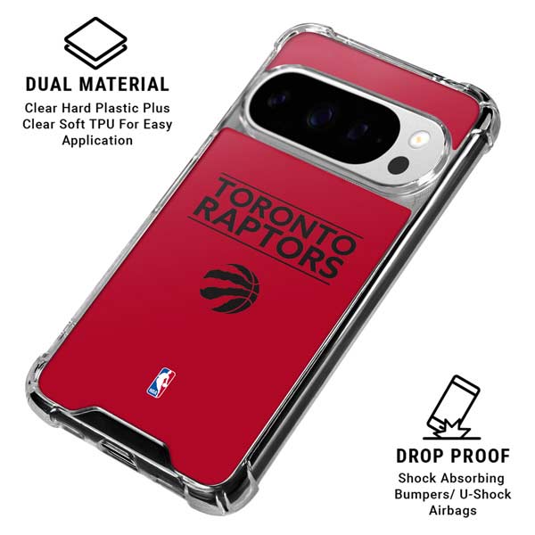 NBA Toronto Raptors Standard - Red Google Pixel 10 Pro XL Clear Case