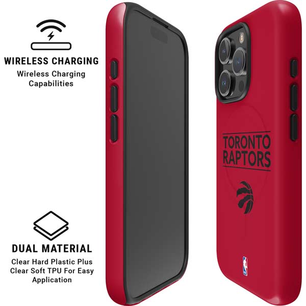 NBA Toronto Raptors Standard - Red iPhone 16 Pro Magsafe Impact Case