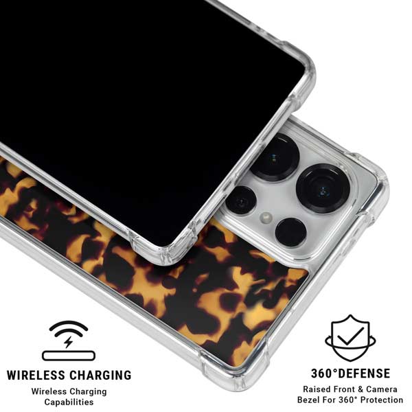 Tortoise Shell Galaxy S25 Ultra Clear Case
