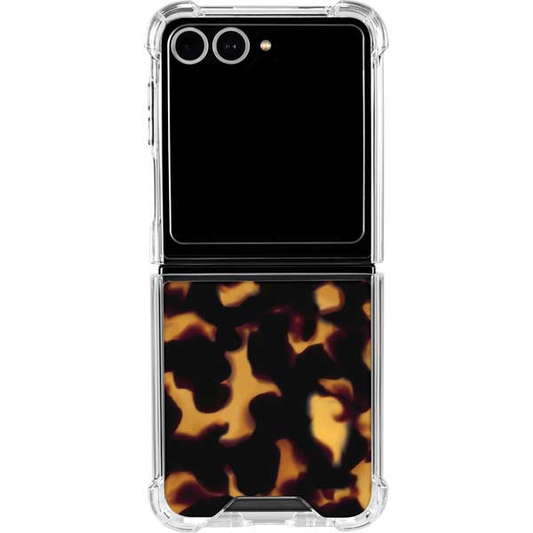 Tortoise Shell Galaxy Z Flip7 Clear Case