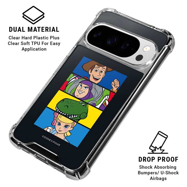 Disney Toy Story Character Grid Google Pixel 10 Pro XL Clear Case