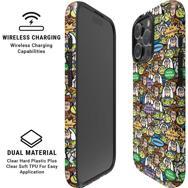 Disney Toy Story Characters Collage Pattern iPhone 16 Pro Magsafe Impact Case