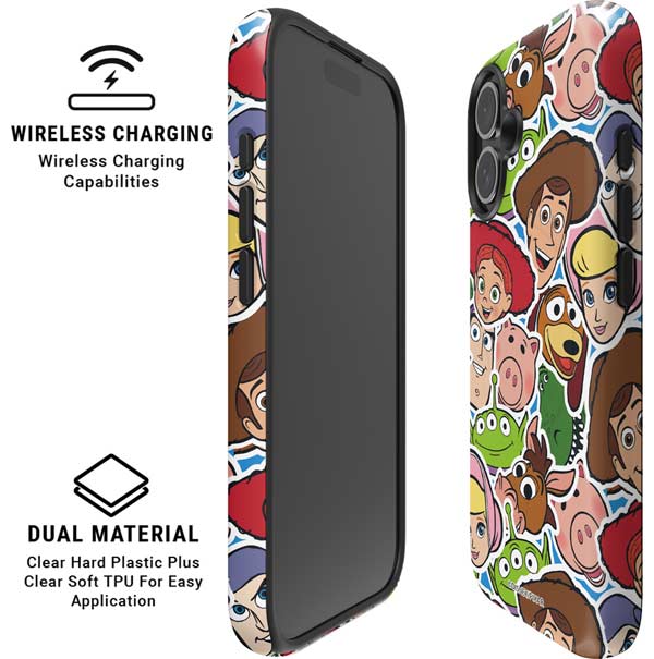 Disney Toy Story Collages Portrait iPhone 16 Plus Magsafe Impact Case
