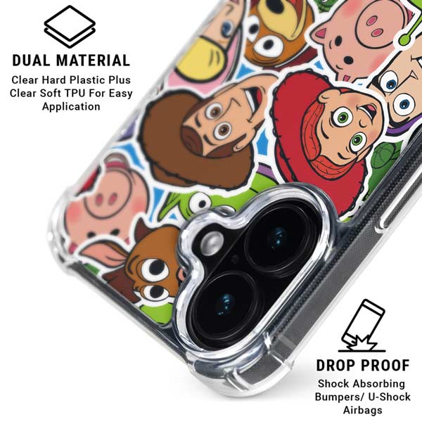 Disney Toy Story Collages Portrait iPhone 17 Clear Case