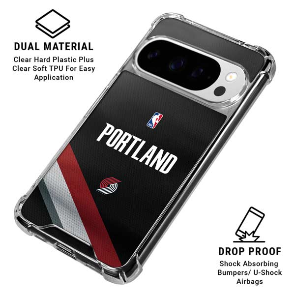 NBA Portland Trail Blazers Jersey Google Pixel 10 Pro Clear Case