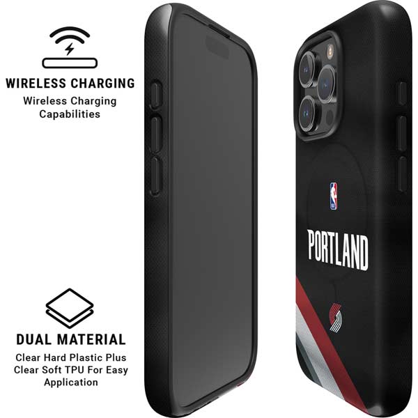 NBA Portland Trail Blazers Jersey iPhone 16 Pro Magsafe Impact Case