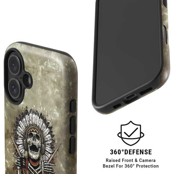 Liquid Blue Tribal Beats iPhone 16 Magsafe Impact Case