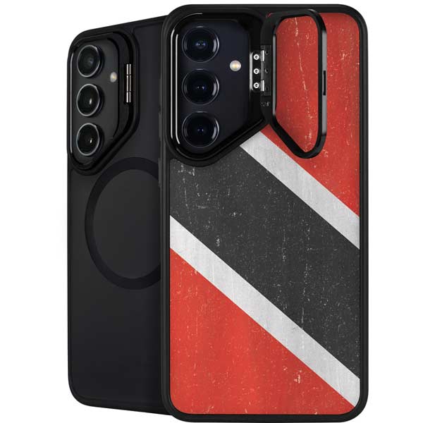 Trinidad and Tobagao Flag Distressed Galaxy S26 Plus Kickstand Case