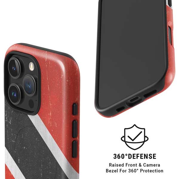 Trinidad and Tobagao Flag Distressed iPhone 16 Pro Max Magsafe Impact Case