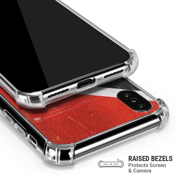 Trinidad and Tobagao Flag Distressed iPhone X/XS Clear Case
