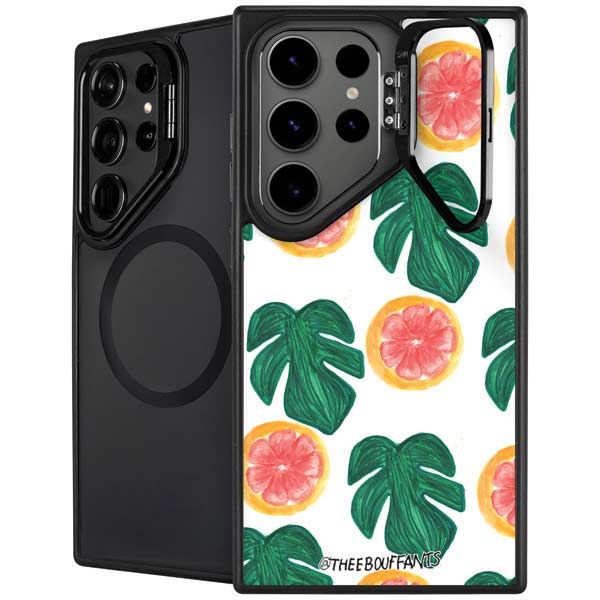 Bouffants and Broken Hearts Tropical Leaves and Citrus Galaxy S26 Ultra Kickstand Case