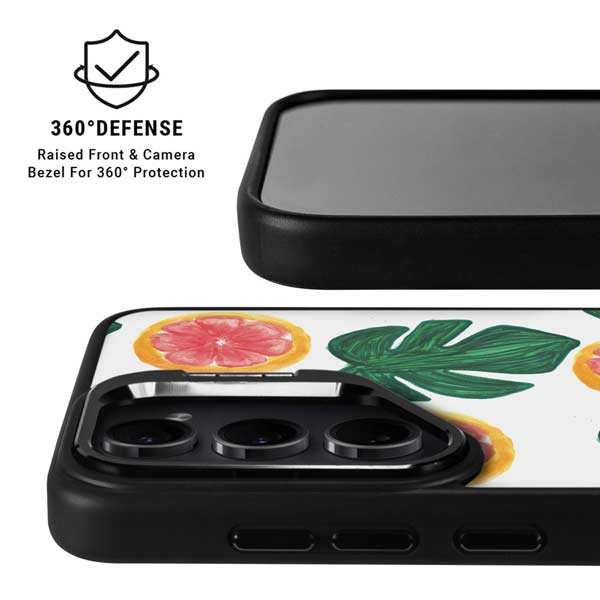 Bouffants and Broken Hearts Tropical Leaves and Citrus Galaxy S26 Ultra Kickstand Case