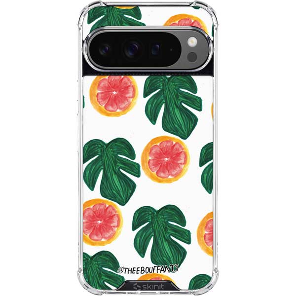 Bouffants and Broken Hearts Tropical Leaves and Citrus Google Pixel 10 Pro Clear Case