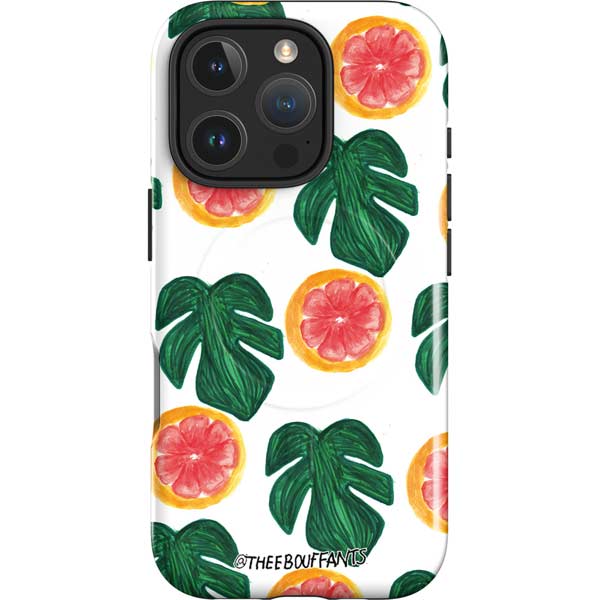 Bouffants and Broken Hearts Tropical Leaves and Citrus iPhone 16 Pro Magsafe Impact Case