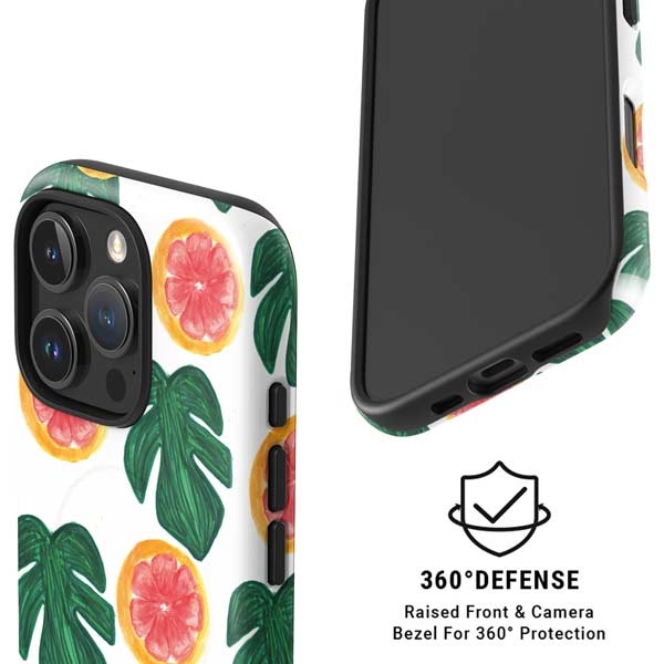 Bouffants and Broken Hearts Tropical Leaves and Citrus iPhone 16 Pro Magsafe Impact Case
