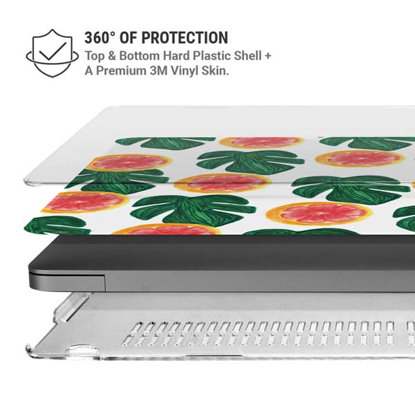 Bouffants and Broken Hearts Tropical Leaves and Citrus MacBook Pro 14in (2021-24) Case plus Skin