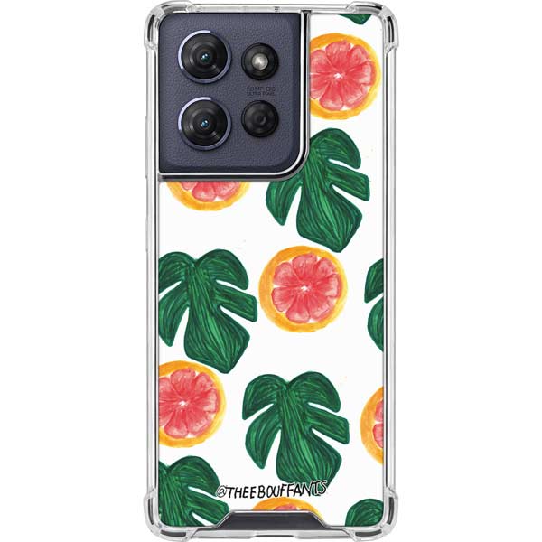 Bouffants and Broken Hearts Tropical Leaves and Citrus Moto G 5G (2025) Clear Case