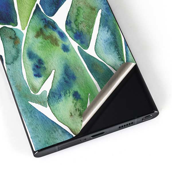 Galaxy S25 Ultra Tropical Leaves by Cat Coq Skin | Skinit