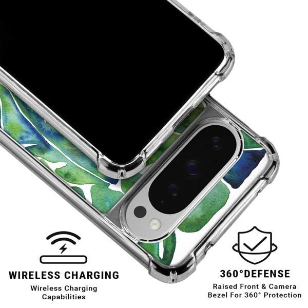 Tropical Leaves by Cat Coq Google Pixel 10 Pro XL Clear Case