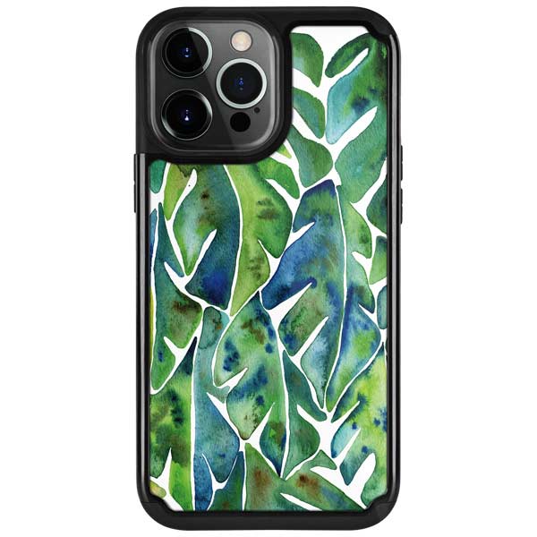 Tropical Leaves by Cat Coq iPhone Cases