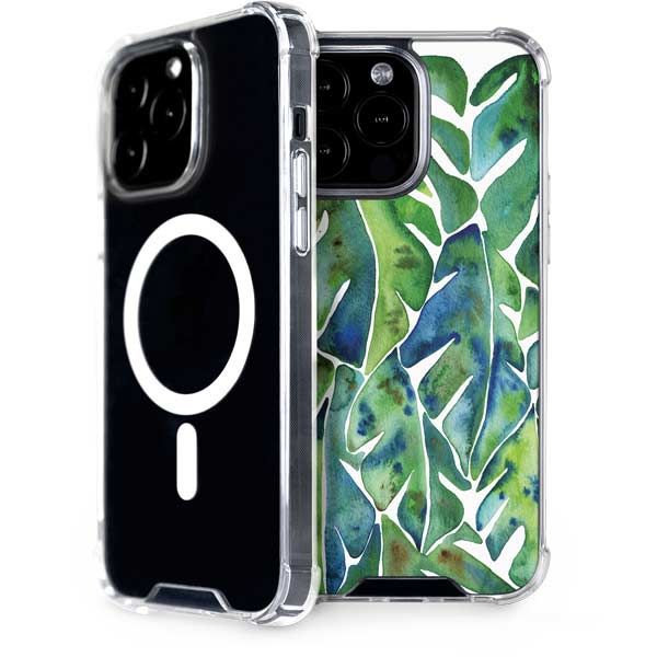 Tropical Leaves by Cat Coq iPhone Cases