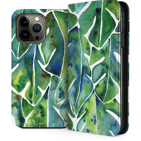 Tropical Leaves by Cat Coq iPhone Cases