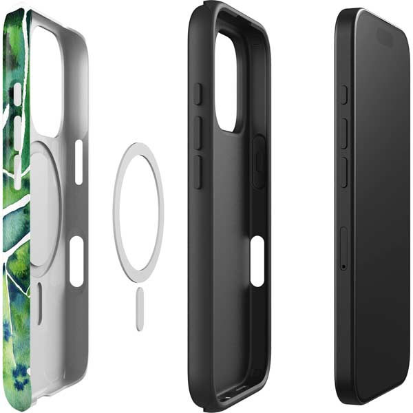 Tropical Leaves by Cat Coq iPhone 16 Pro Magsafe Impact Case